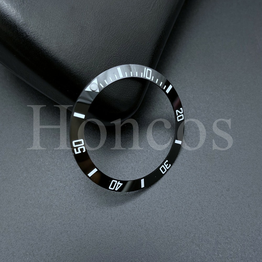 38mm Black Ceramic Bezel Insert Ring Fits For Rolex Sub 40mm Case Watch