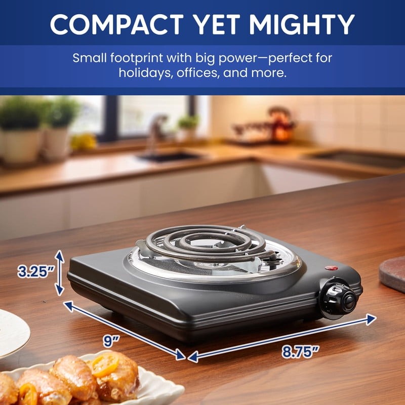 Cuisine ESB050 Single Coiled Electric Burner Hot Plate