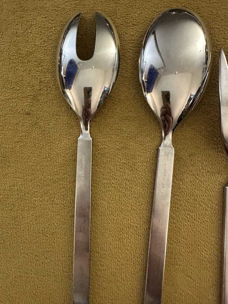 Alessi Salad Serving Set + Serving Spoon & Fork