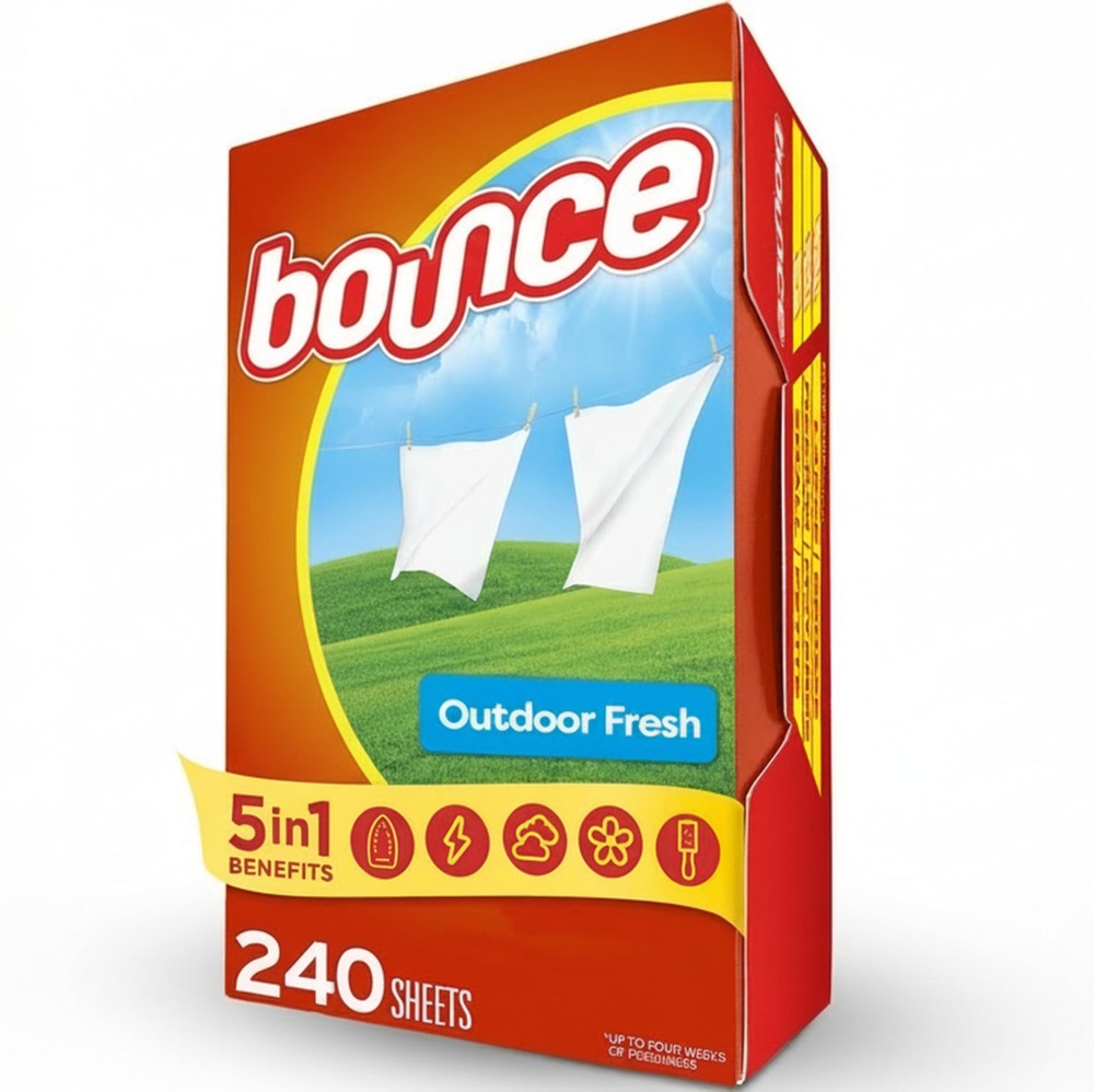Fabric Softener Sheets, Outdoor Fresh Scent, 240 Count