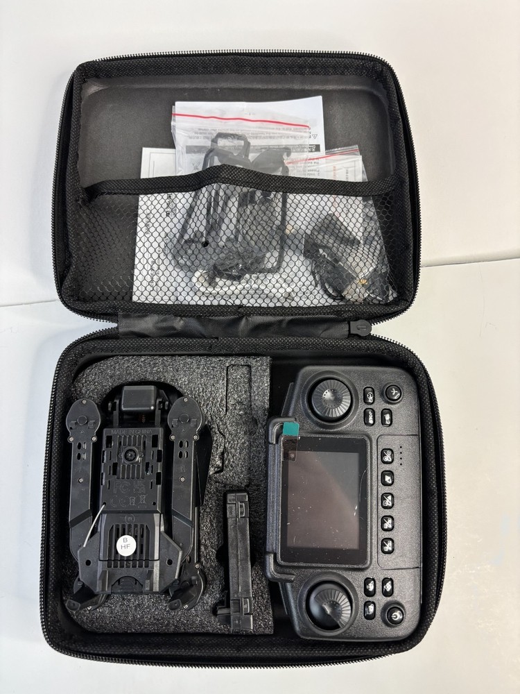 E88 Screen Foldable Drone With Controller Camera Case Ready To Fly! Black