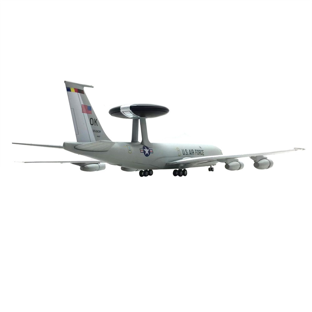 1/200 Scale US E-3 E3 Sentry AWACS High Simulation Plane Model Alloy+ABS Plastic