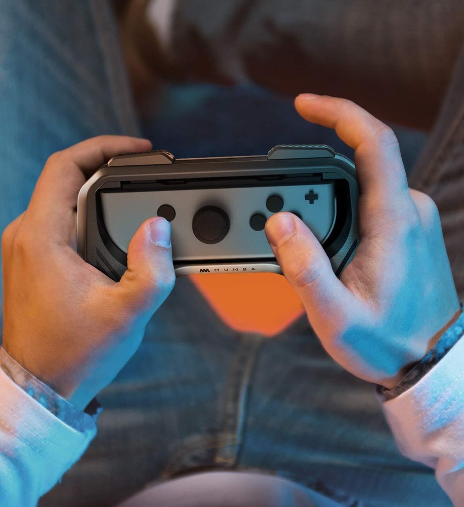 Mumba 2 Pack for Nintendo Switch Joy-Con Controllers Handle Grip Kit Holder ABS