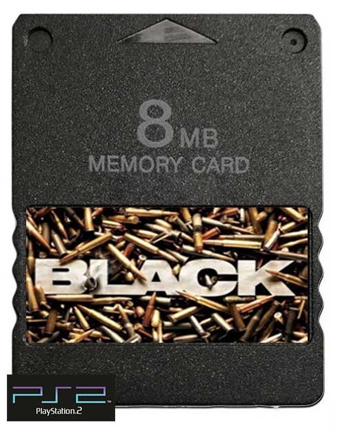 Black PlayStation PS2 Memory Card Cheats