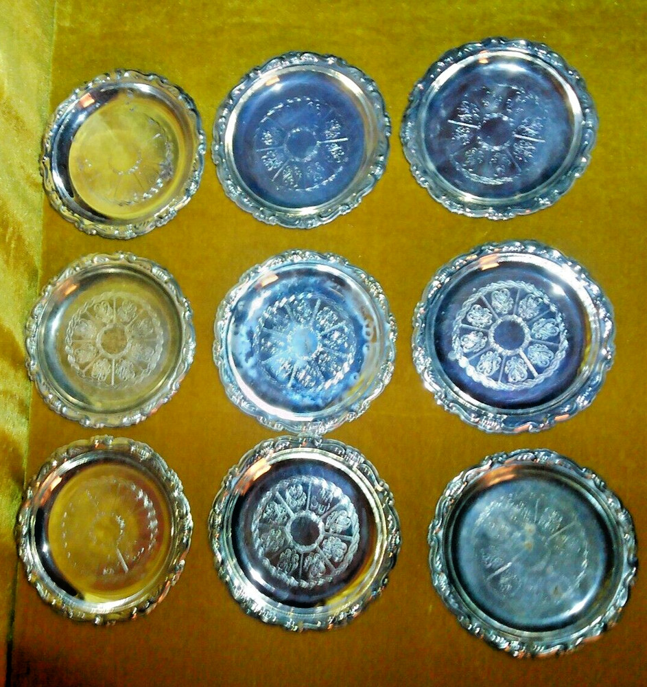 Spanish Silverplate Coasters