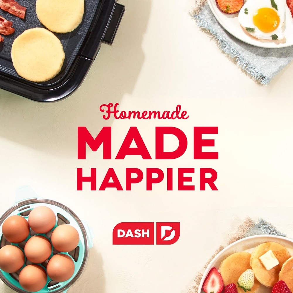 Rapid Egg Cooker Auto Shut Off for Hard Boiled Scrambled Eggs Steamed Vegetables
