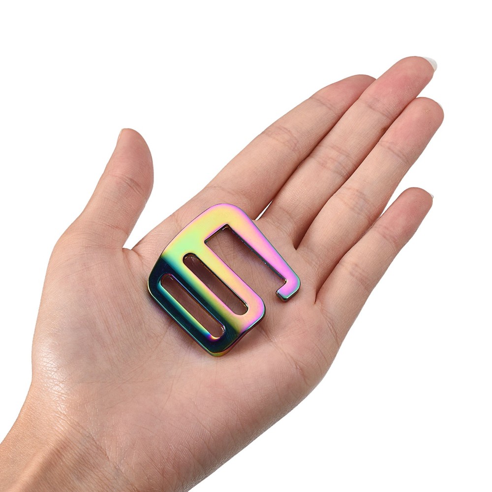 0.98" Webbing Release G Hook Buckle Adjuster for Backpack Strap, 2Pcs Multicolor