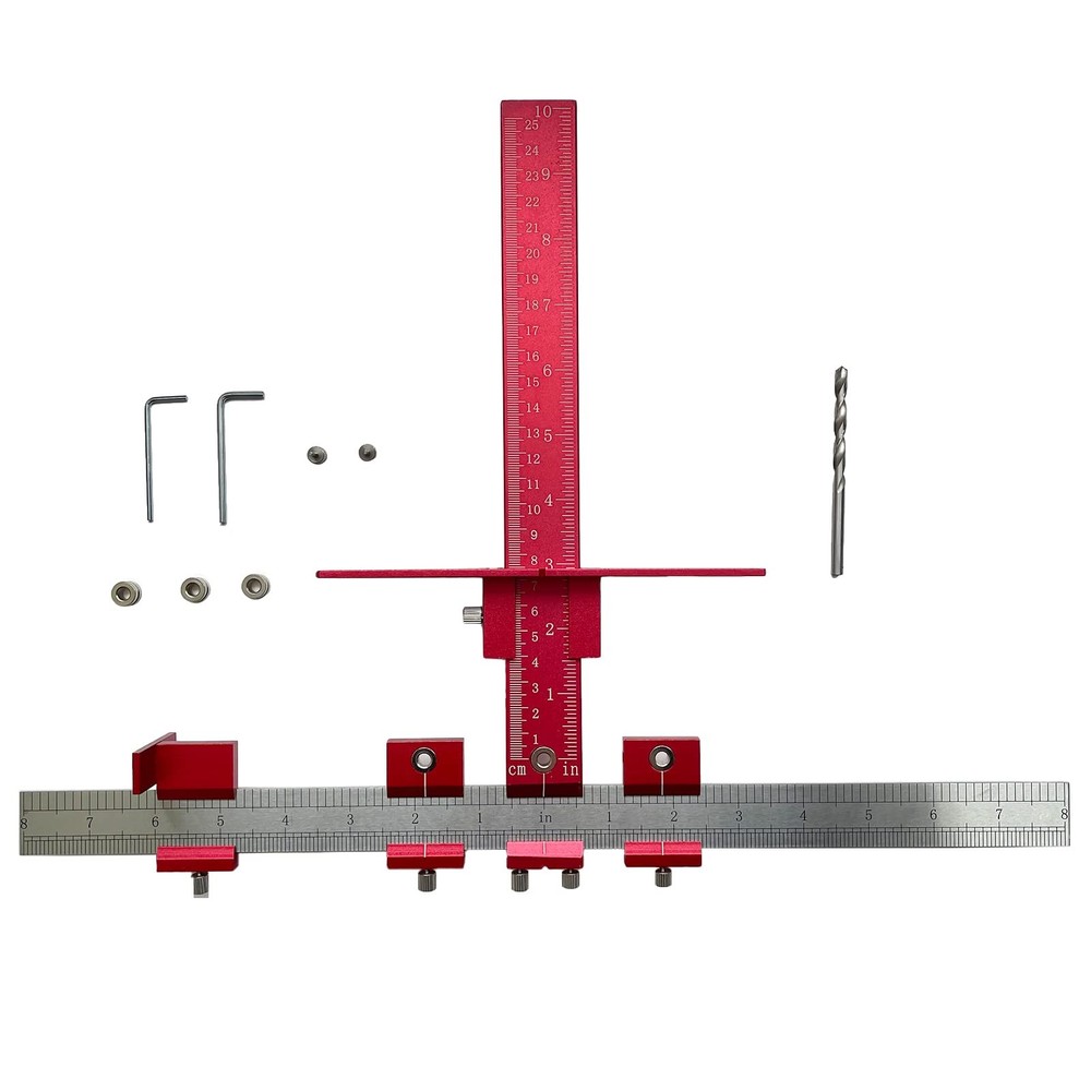Cabinet Hardware Jig Cabinet Hardware Template for Installing Drawers Pulls a...