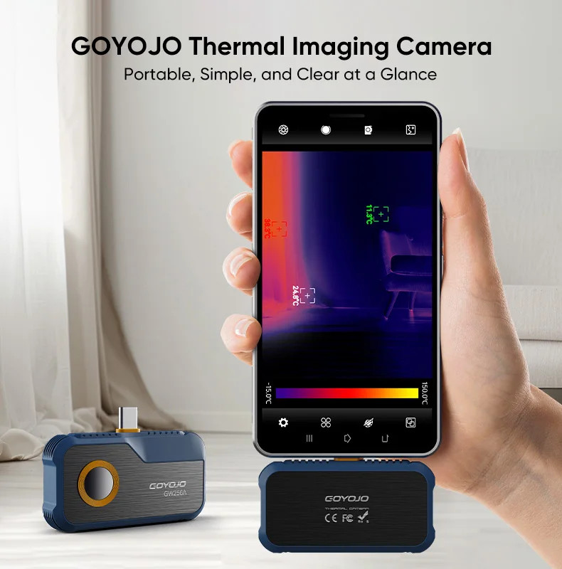 Thermal Camera for Android, 256 x 192 IR Resolution, Thermal Imaging Camera