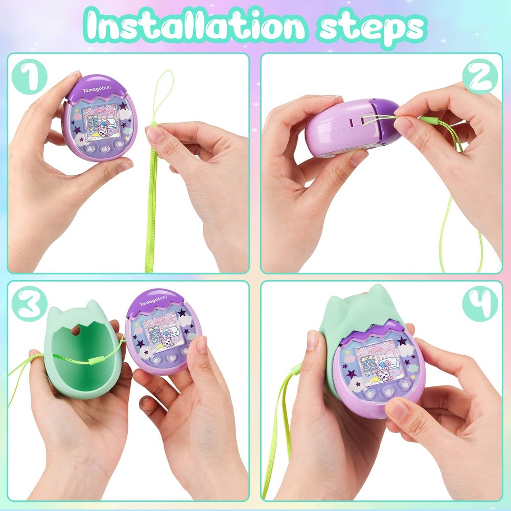 Silicone Protective Case for Virtual Pet Device with Lanyard