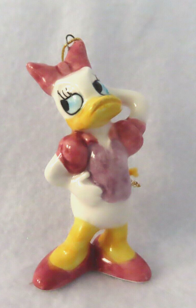 Daisy Duck Disney China 3" Ceramic Ornament - MINT