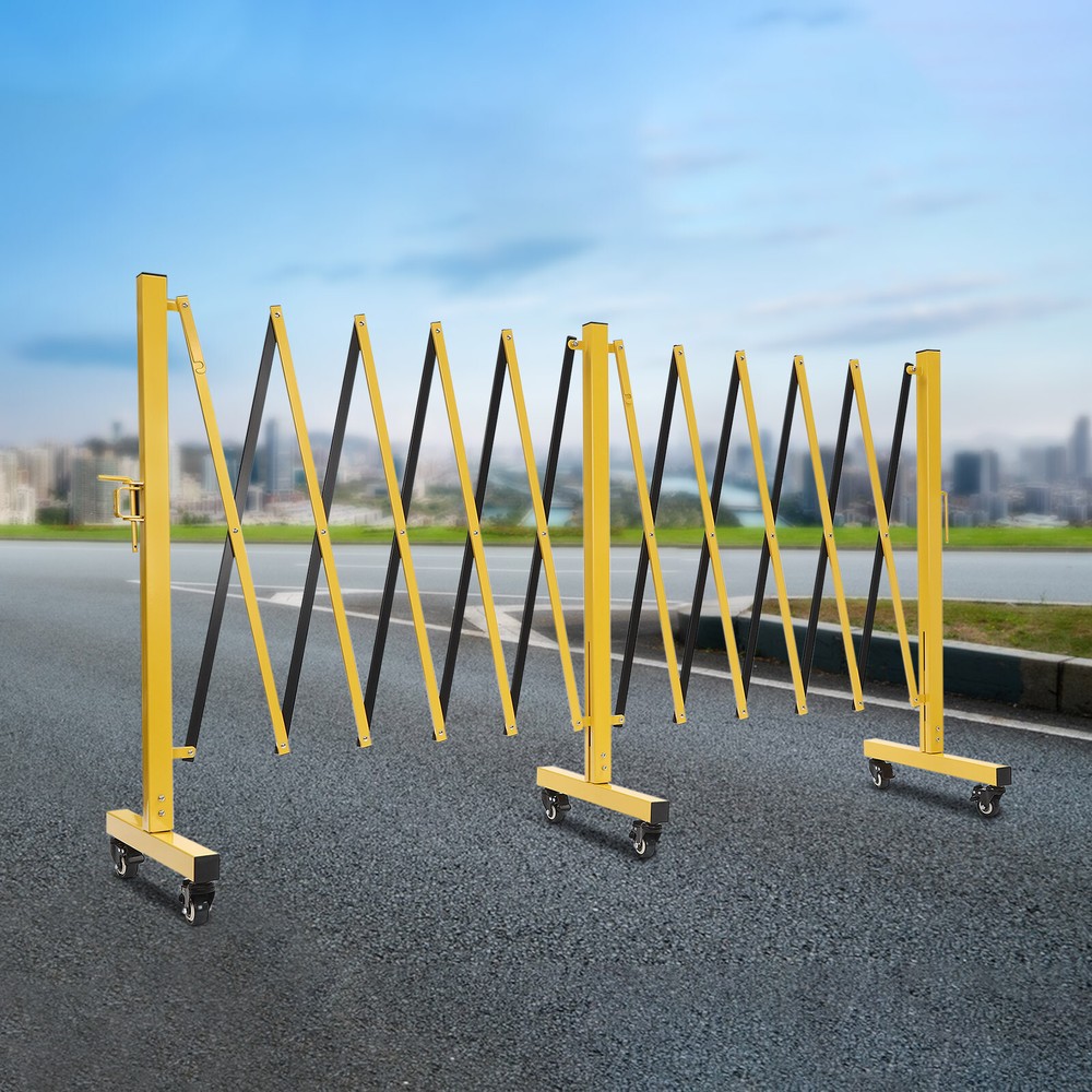 Foldable Mobile Barrier Gate Expandable T-shaped Base Security Gate For School