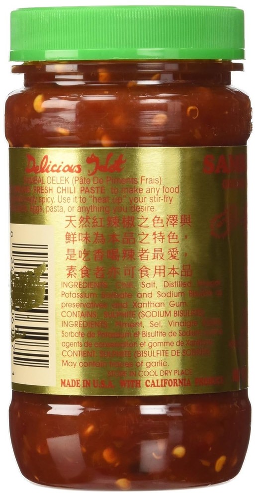 Sambal Oelek Chili Paste 8 Oz (Pack of 2)