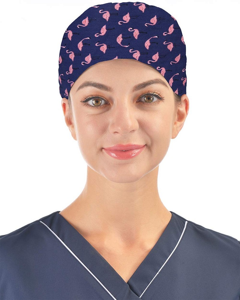 Adjustable Working Cap with Sweatband Bouffant Tie Back Hat Suitable for Men ...