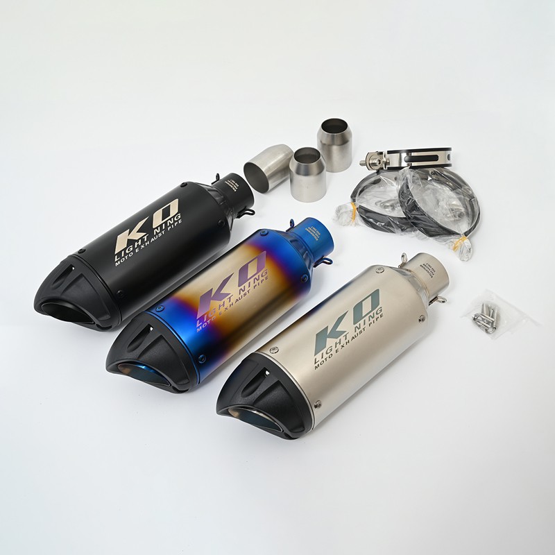 38-51mm Motorcycle Universal Exhaust Tips Muffler Tail Pipe Replace Rear Escape