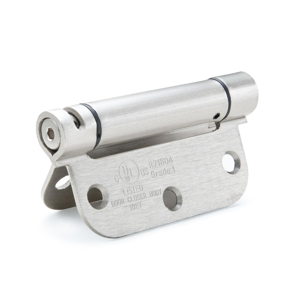 Sophia 2 Pack Self-Closing Door Hinge 3.5 Inch Rounded 5/8 Radius, Spring Hin...