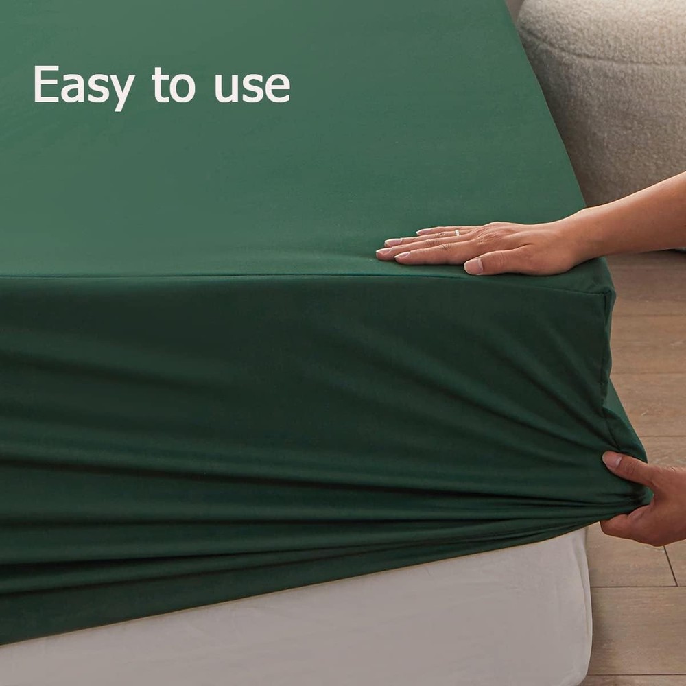 1piece Queen Size Fitted Sheet Only-Queen Size Bottom Fitted Sheet-Fits