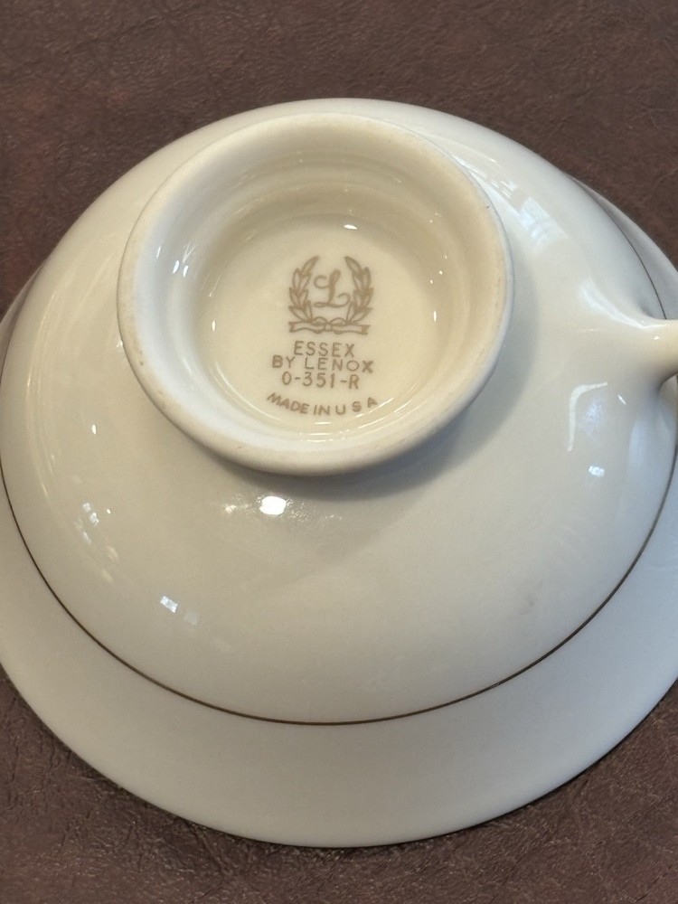 Lenox Essex Maroon 5-Piece Place Setting Dinnerware USA EUC