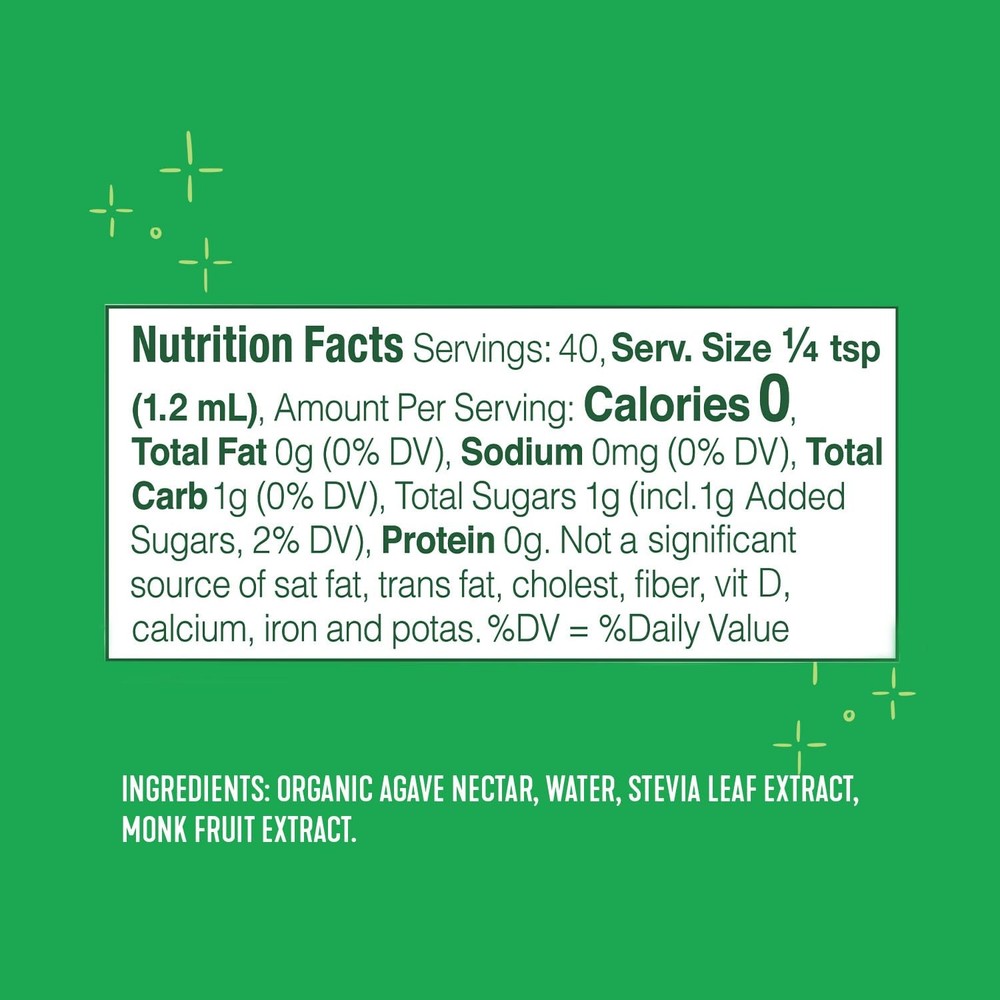 Stevia Monk Fruit Liquid Sweetener 12 Bottles