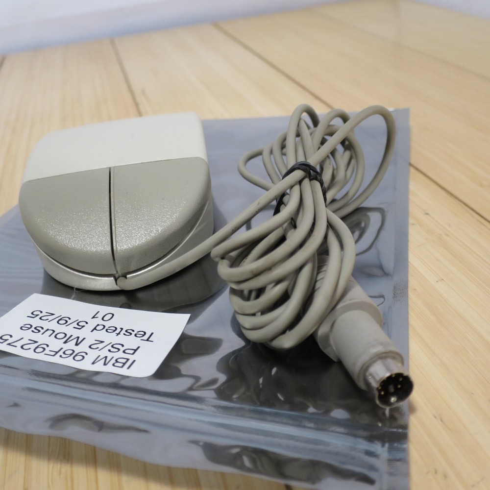 Original IBM Tank Mouse 96F9275 Wired 2 Button - Tested 01
