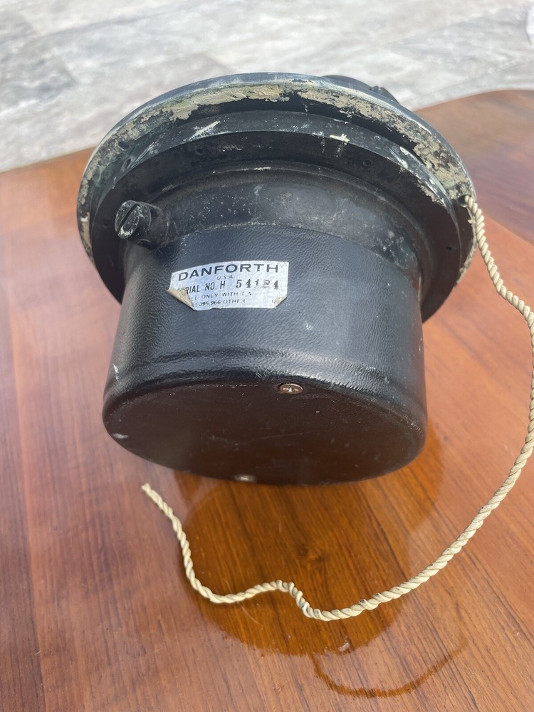 VINTAGE DANFORTH CONSTELLATION BINNACLE MOUNT COMPASS WITH 5" CARD