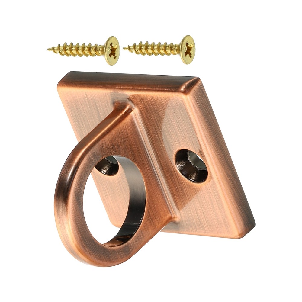 1PCS Copper Pad Eye Plate U Hooks Wall Mount