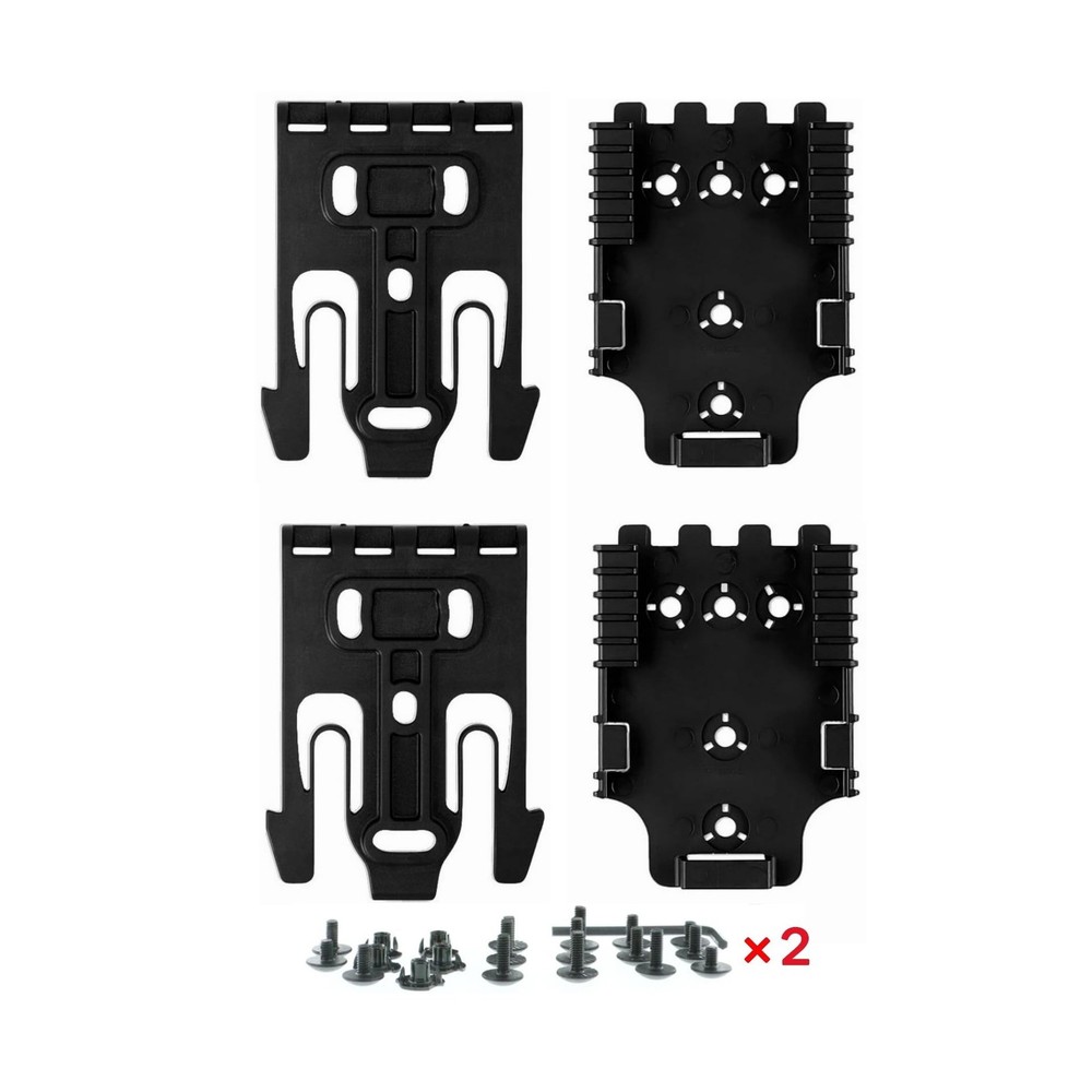 2 Pcs Qls Quick Locking System Kit with Locking Fork and Receiver Plate Tourn...