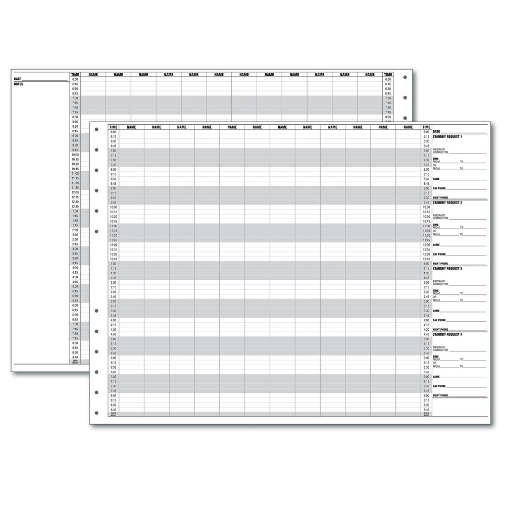THE STANDARD® Flight Schedule Refill Pack - ASA-FS-60