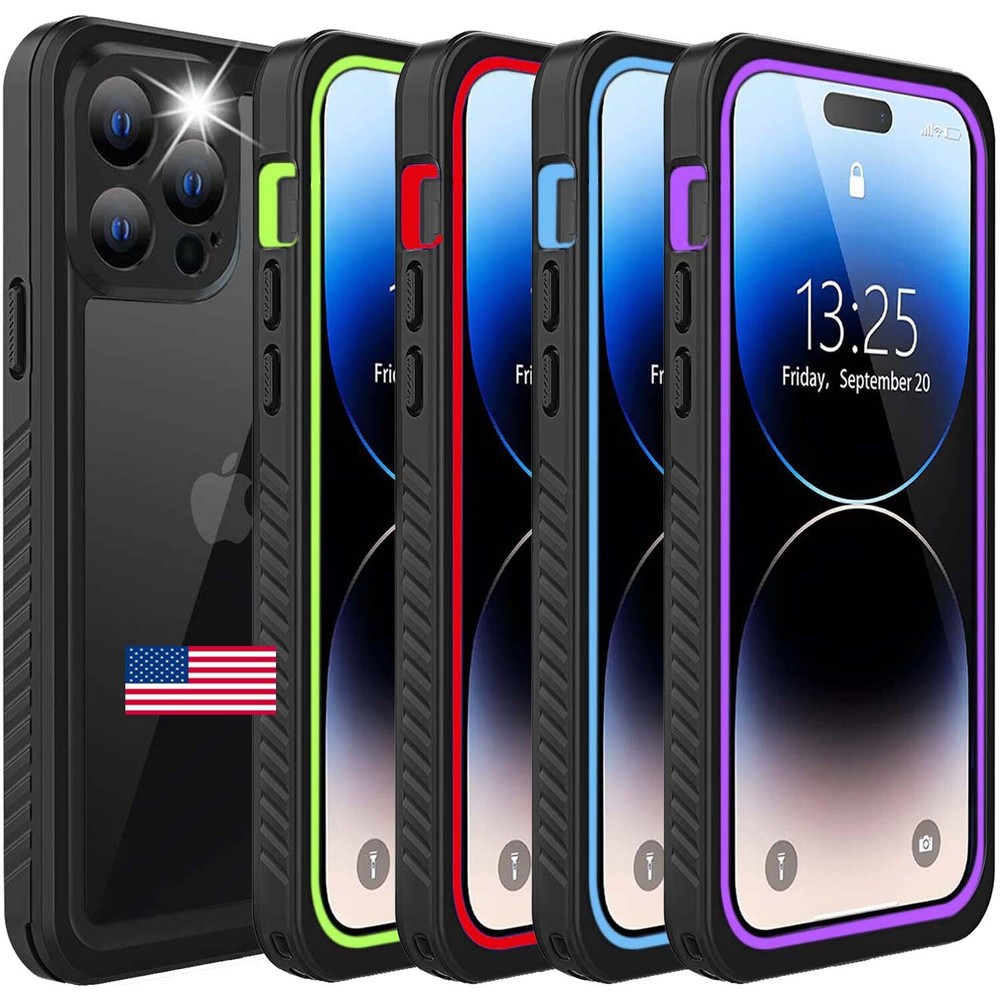 Waterproof Case Cover For iPhone 15/ 15 Pro Max Plus Shockproof Screen Protector