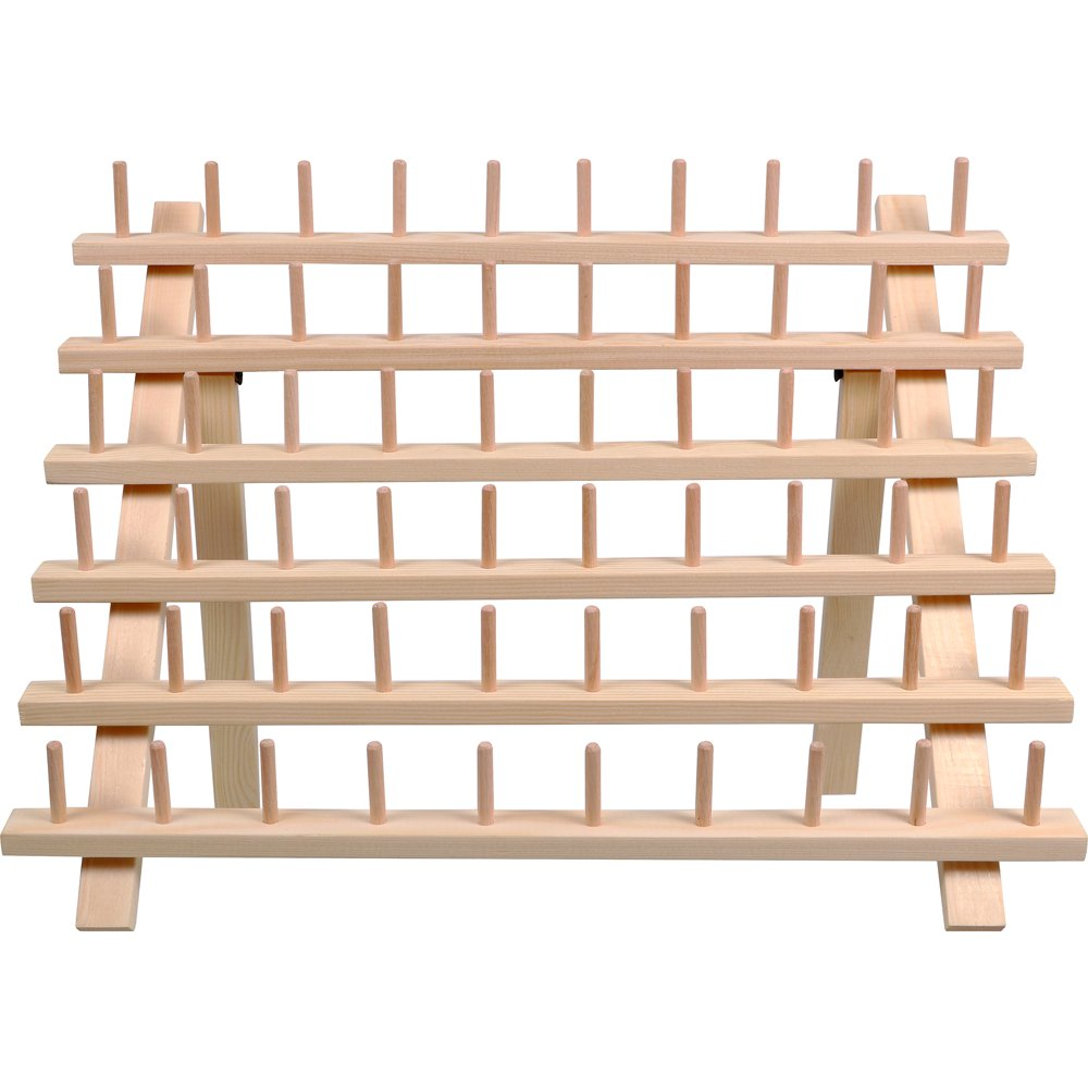 Hello Hobby Sewing Thread Spool Organizing Storage Rack, Holds 60 Spools