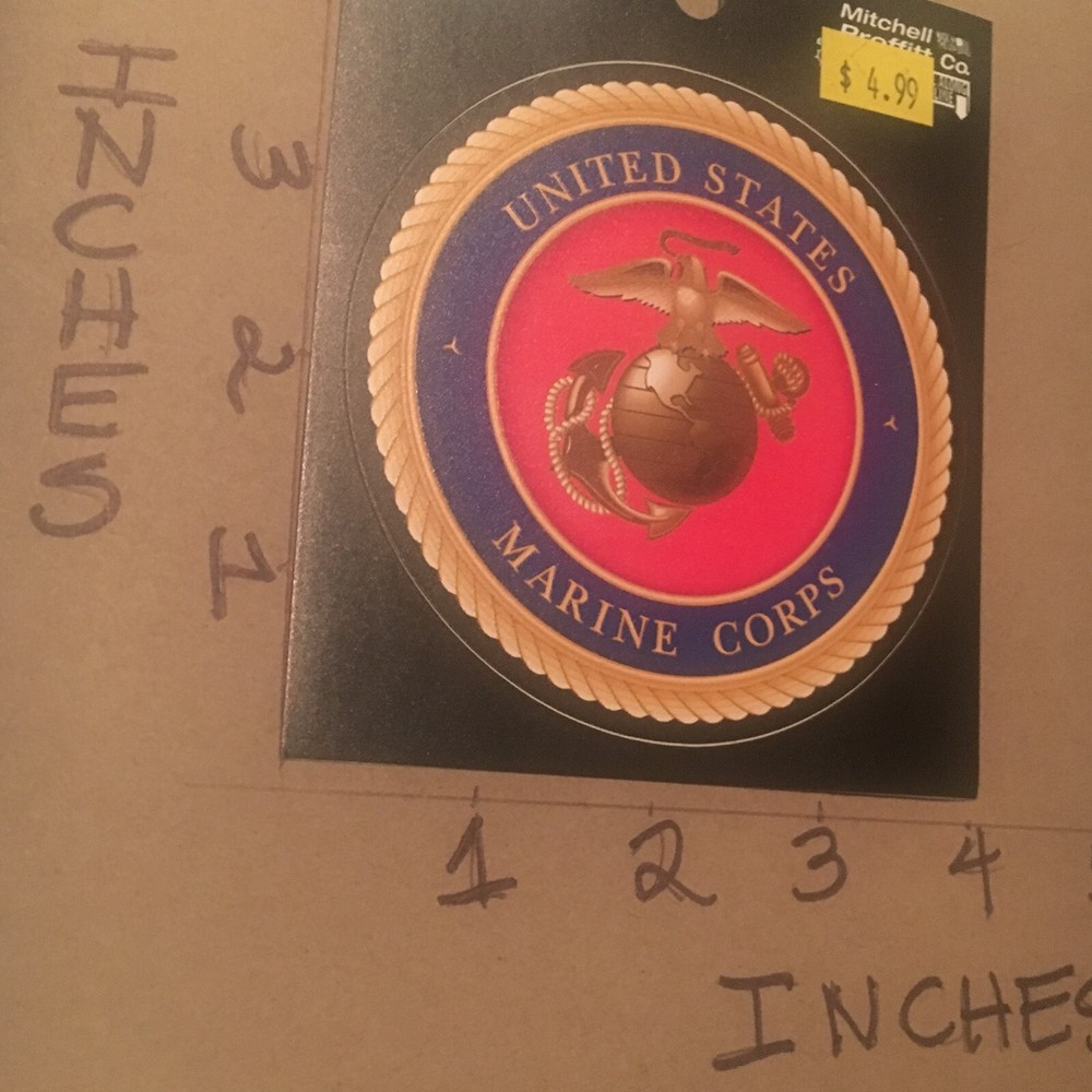 USMC US Marines Logo Window Decal (Applied outside) variant 4