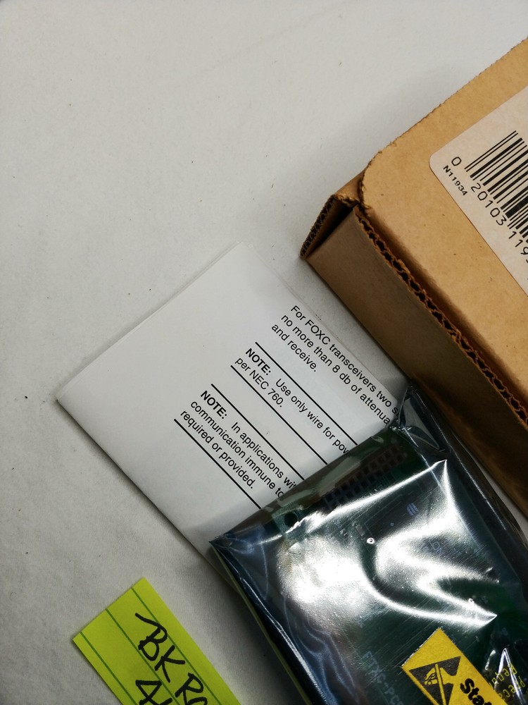 NOTIFIER FTXC SMX Transceiver Network Medium Interface New-Old Stock