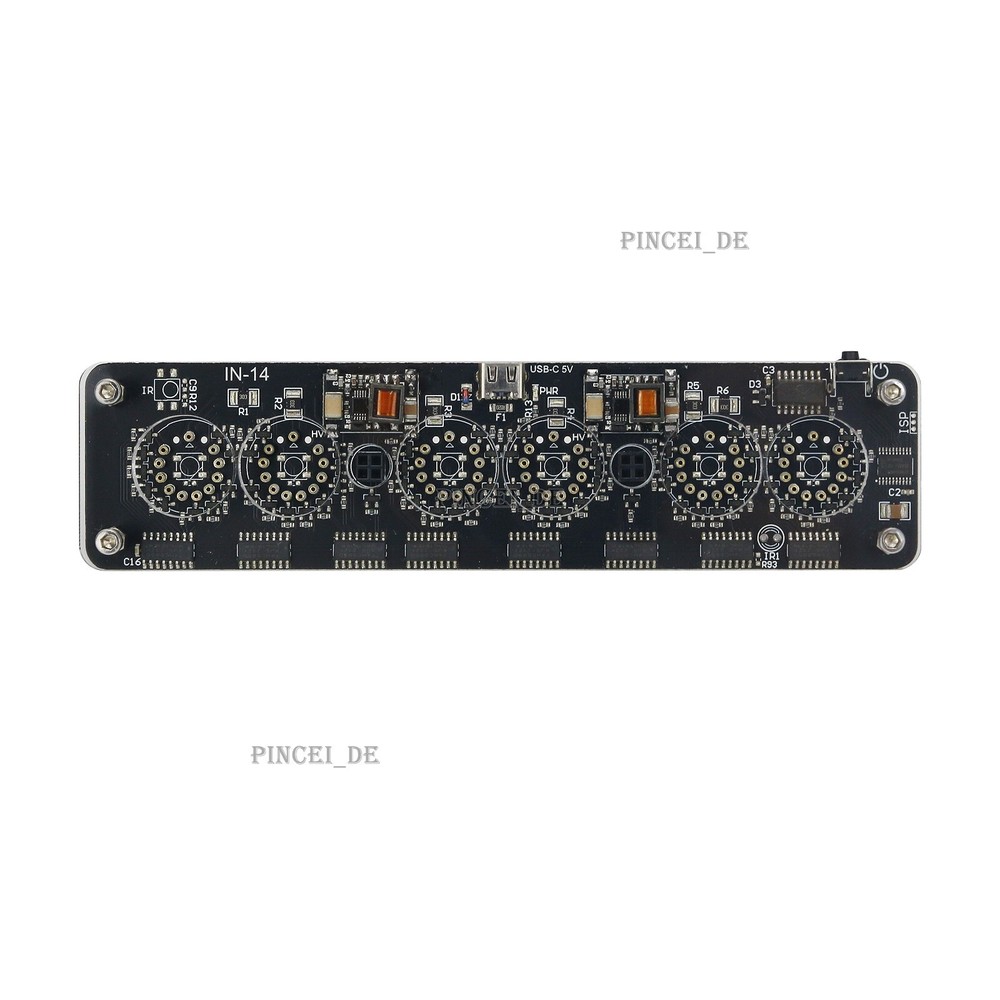 IN-14 6-Digit Nixie Tube Clock Desktop Clock Innovative Home Decor Basic Version