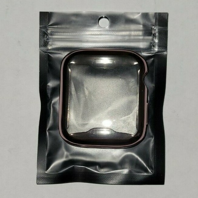 44MM Watch Case Screen Protector Case with TPU Protector Rose Gold