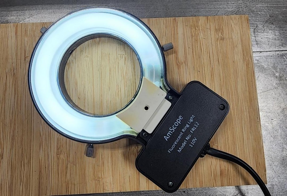 AmScope  Fluorescent Ring Light for Microscopes Model No: FRL12 110V