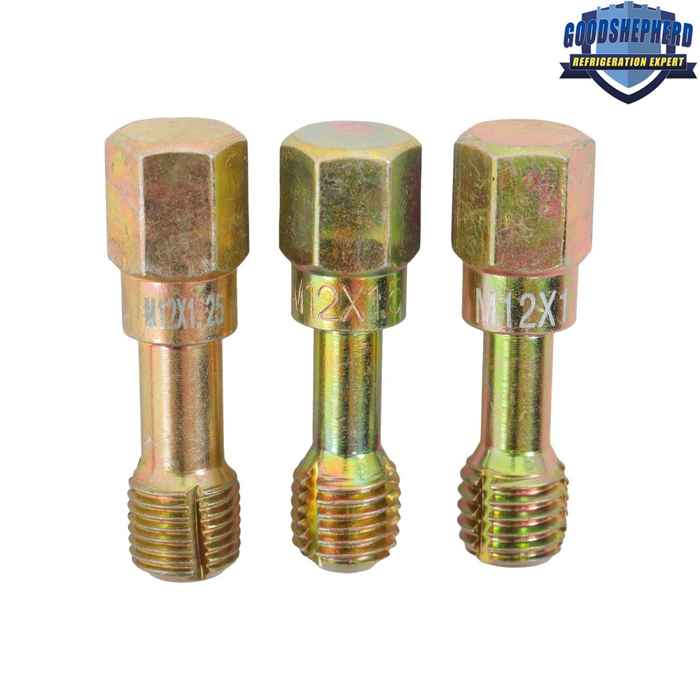 M6 M8 M10 M12 Metric Thread Chaser Set Practical Thread Restorer Tool 15-Pieces