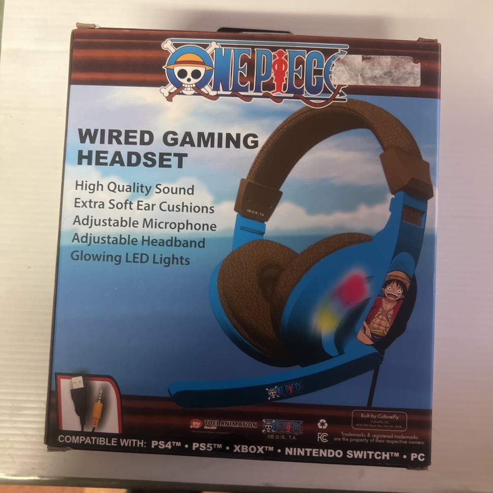 ONE PIECE Wired Gaming Headset LED Multi Compatible Platform