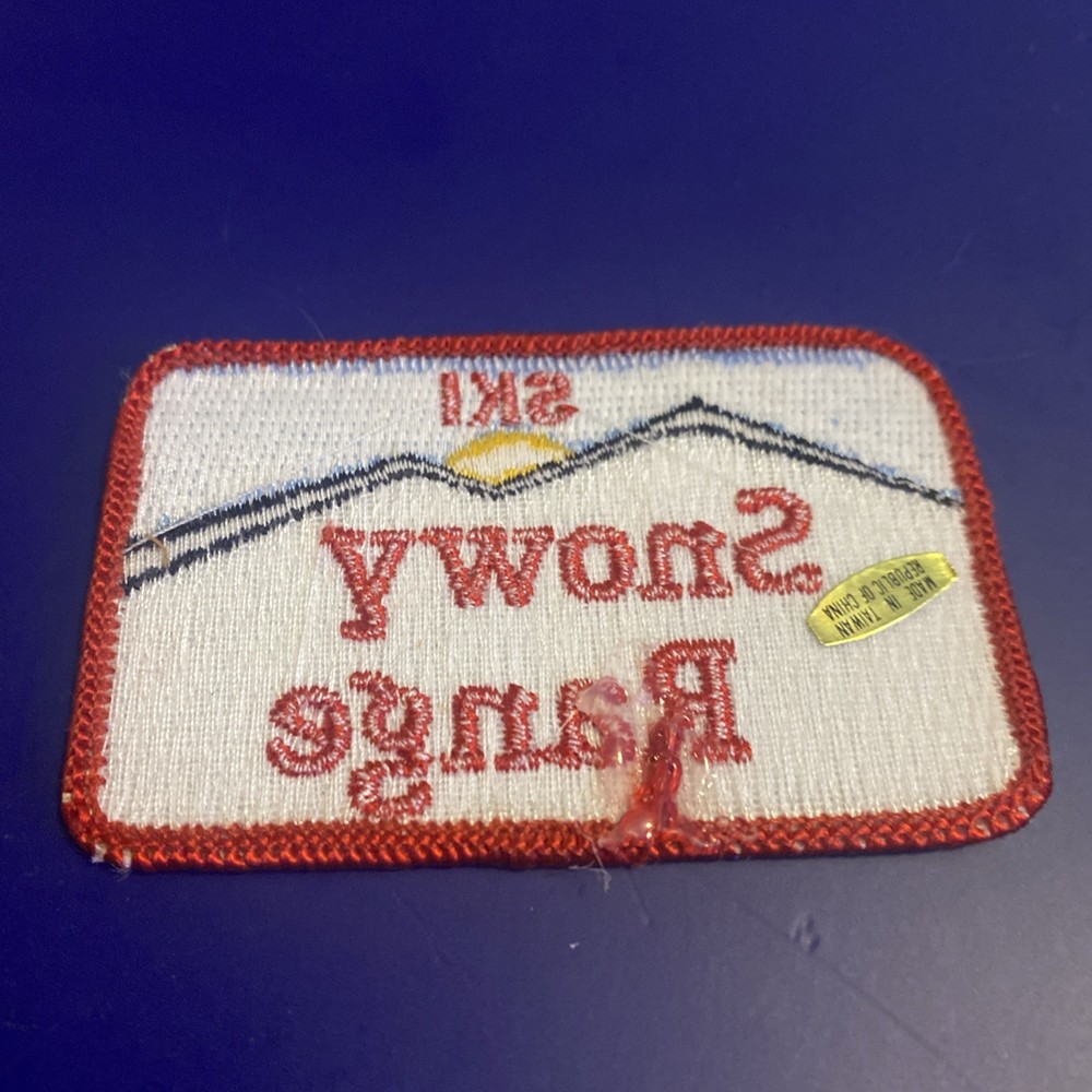 SKI SNOWY RANGE Sew On Patch