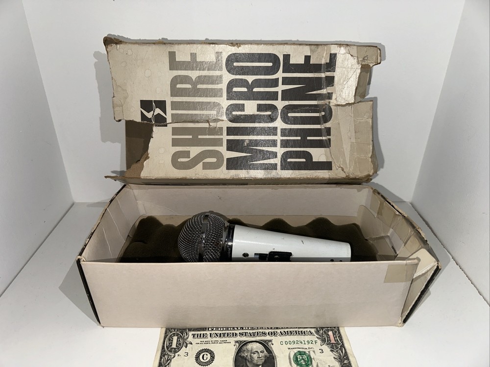 Vintage Shure Unisphere B - Model PRO 85  Dynamic Microphone - Untested