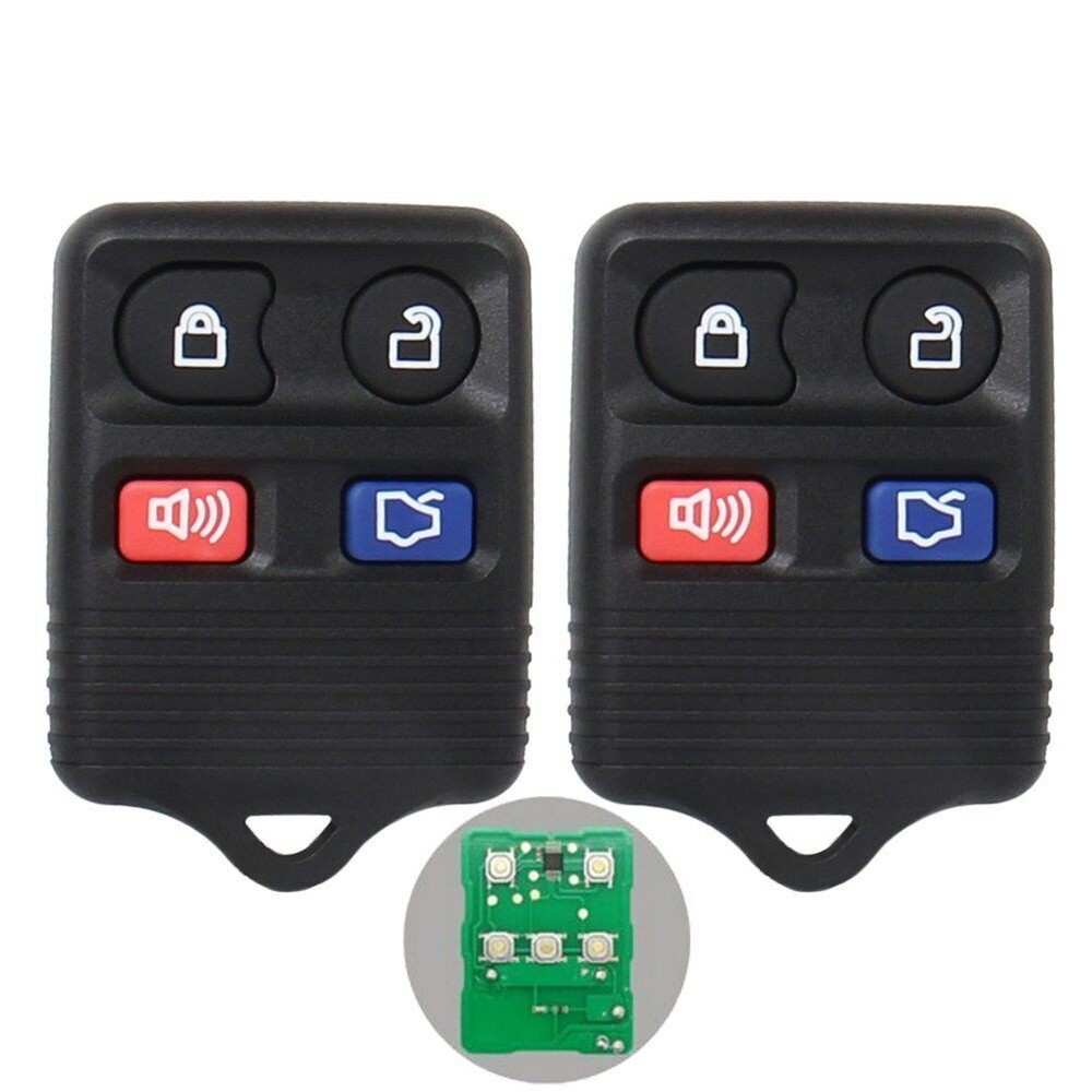2X Key Fob Clicker Keyless Entry Remote ControlTransmitter Replacement For Ford