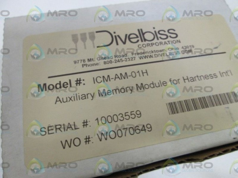 DIVELBISS AUXILIARY MEMORY MODULE ICM-AM-01H NSMP