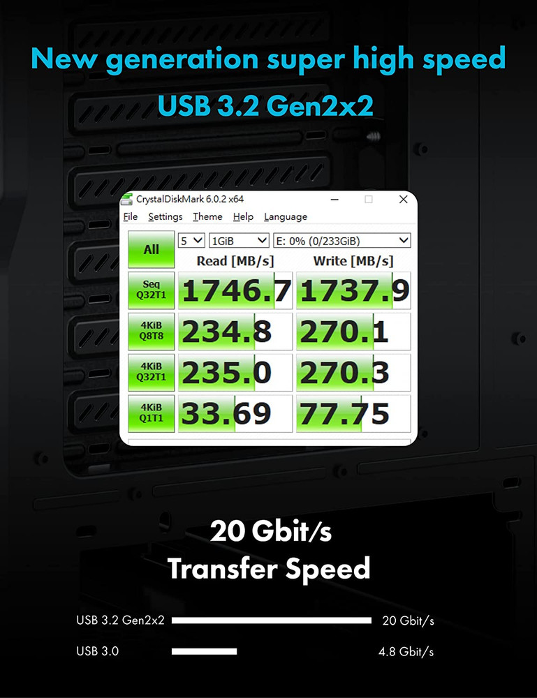 3.5 Inch Front Panel USB C Hub Sd/Microsd Internal Card Reader 20Gbps USB 3.2 ..