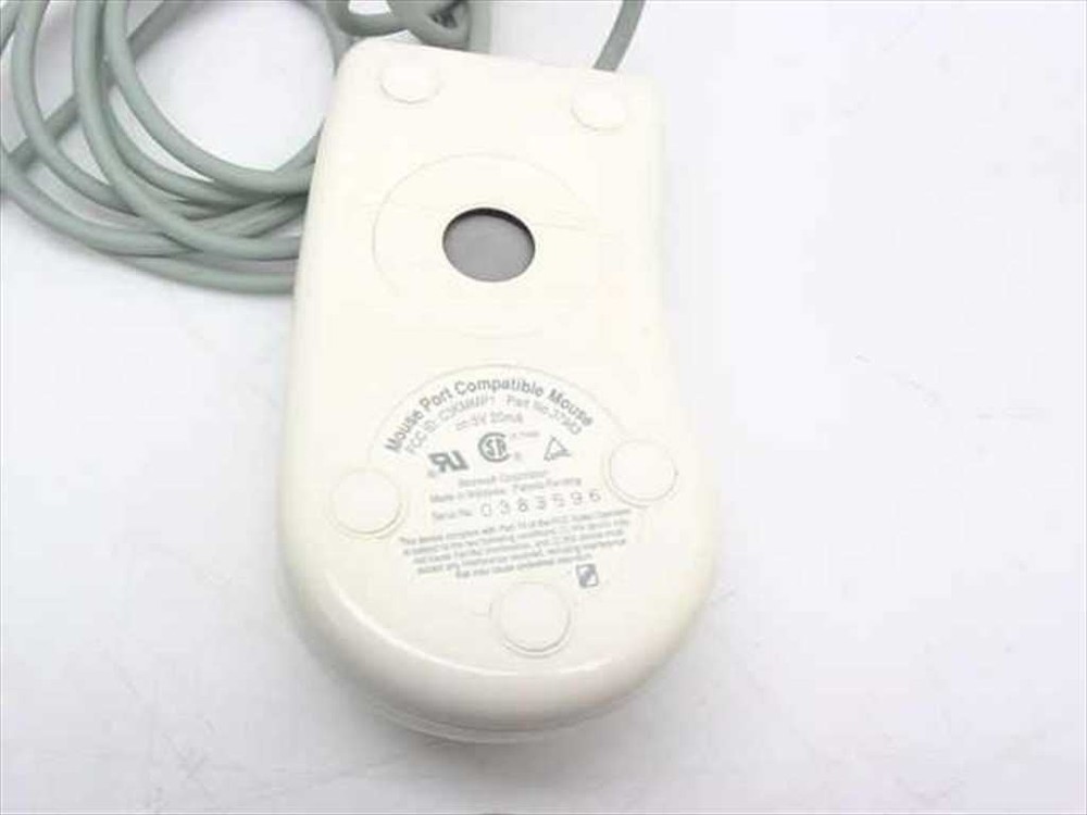 Microsoft Mouse PS/2 Mouse 2 Button- Yellowed 37963