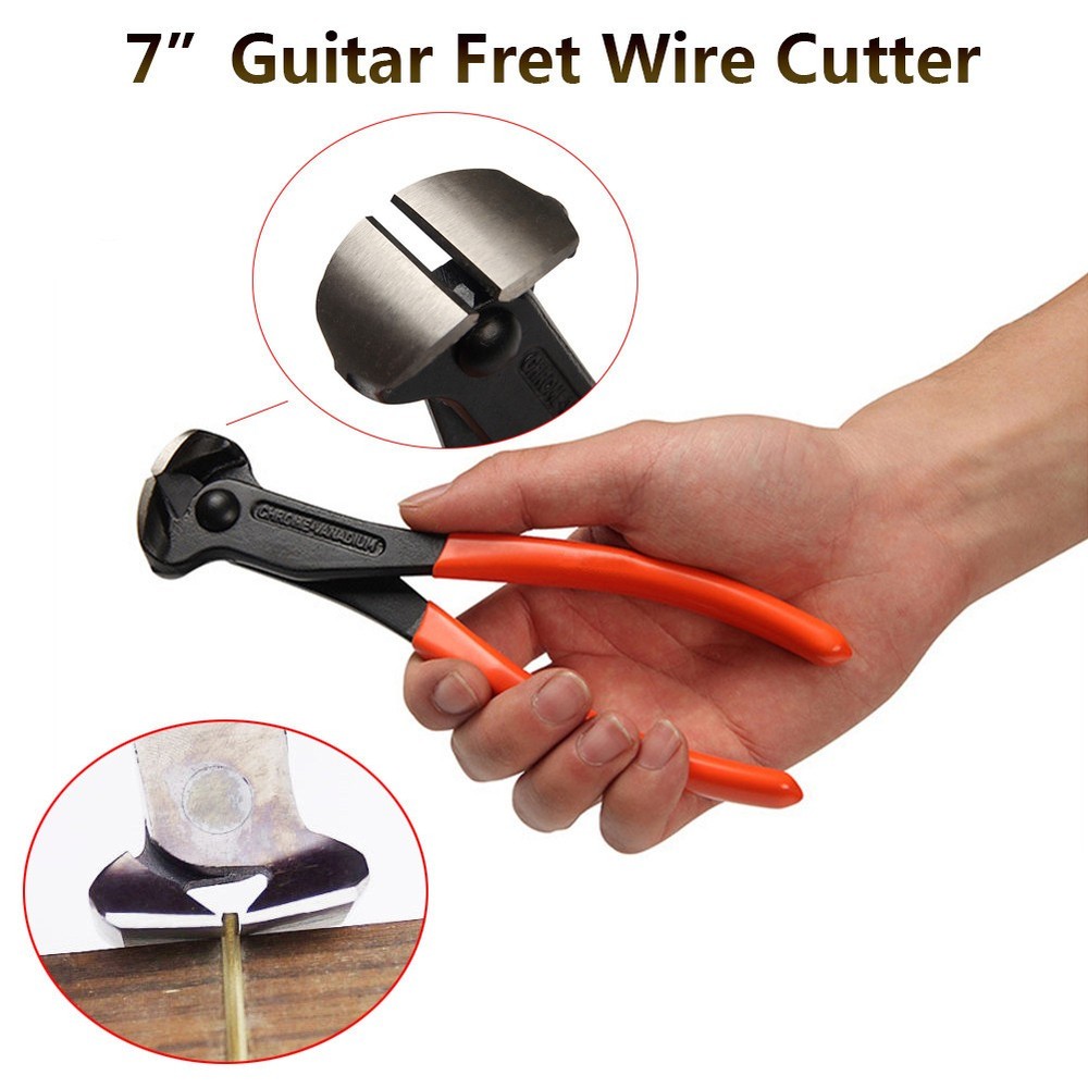 7" Guitar Fret Wire End Cutter Luthier Nipper Puller Plier String Scissors Tool