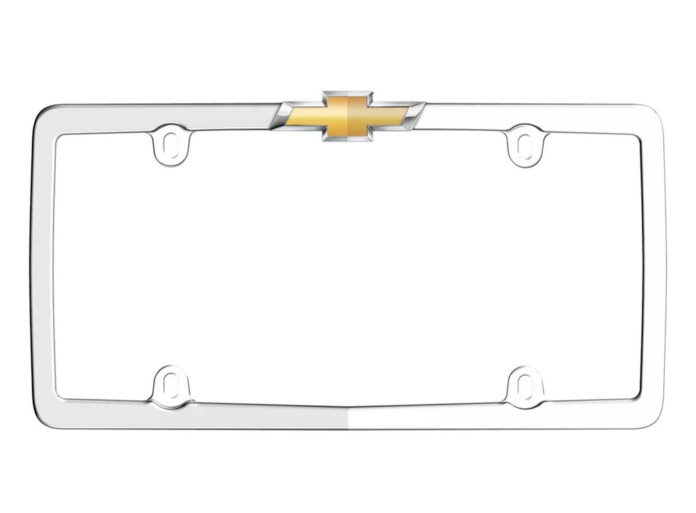 Cruiser Accessories License Plate Frame Chevy Chrome/Gold 10437