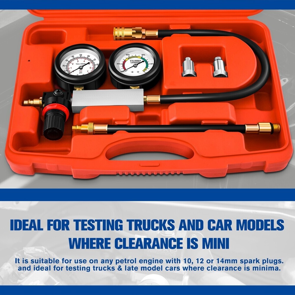 TU-21 Cylinder Leak Down Automotive Engine Pressure Gauges Compression Test Tool