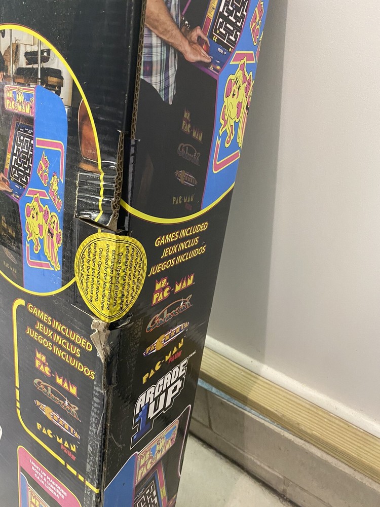 🕹️Arcade1up Ms. Pac-Man Arcade Machine With (4) Video Games + Riser🕹️