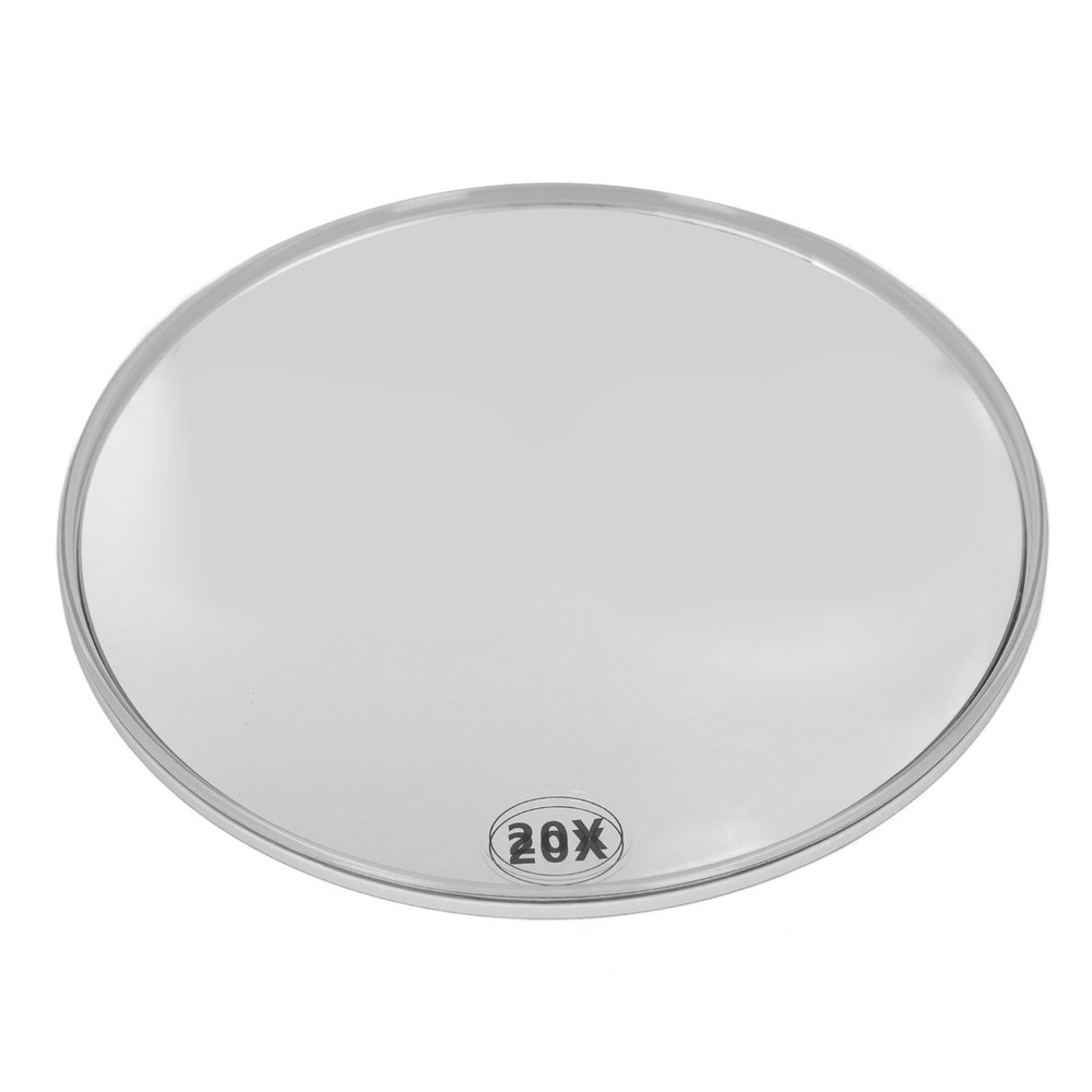 20X Magnifying Mirror With 3 Suction Cups Space Saving Round Strong Suction