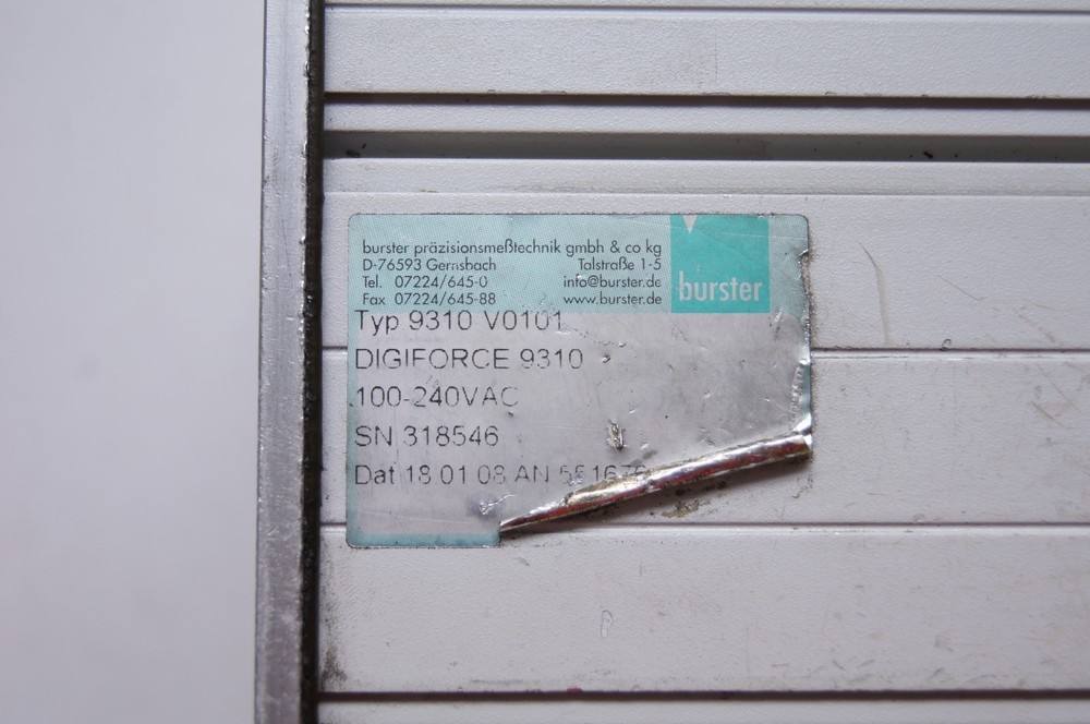 Burster Digiforce 9310 process controller 9310 V0101