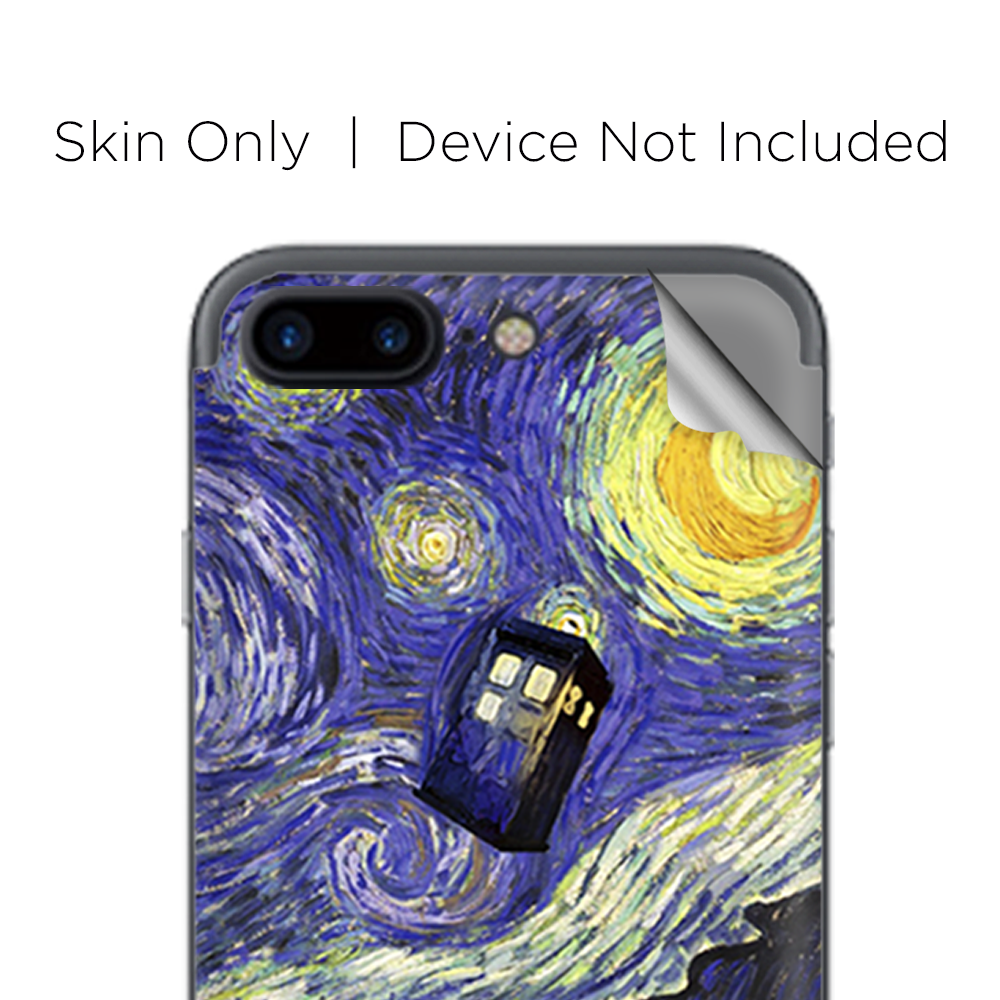 Apple iPhone 7 / 8 Plus Skins Decal Wrap Tardis Starry Night